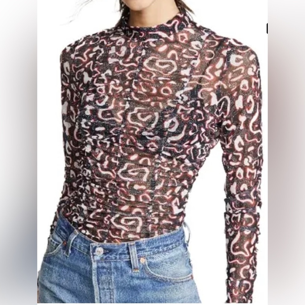 NWT REBECCA MINKOFF
Cora Red/Black White Top